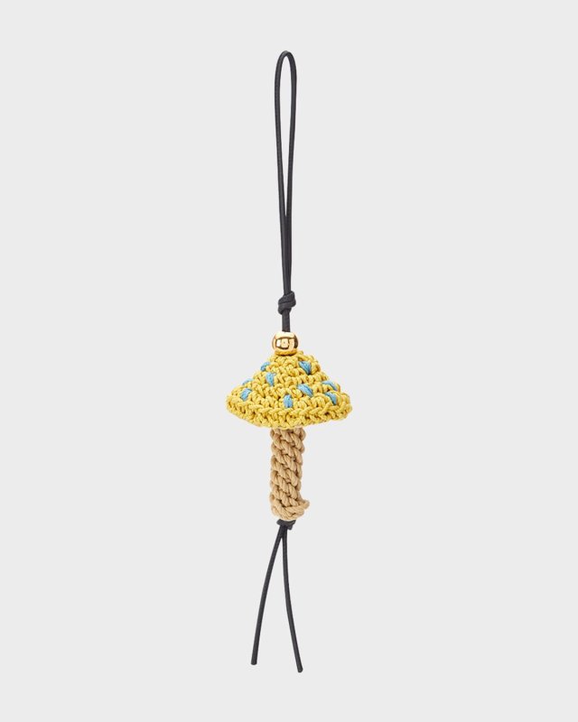 Woven Mushroom Bag Charm